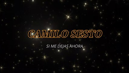 Camilo Sesto - Si me dejas ahora (KARAOKE)