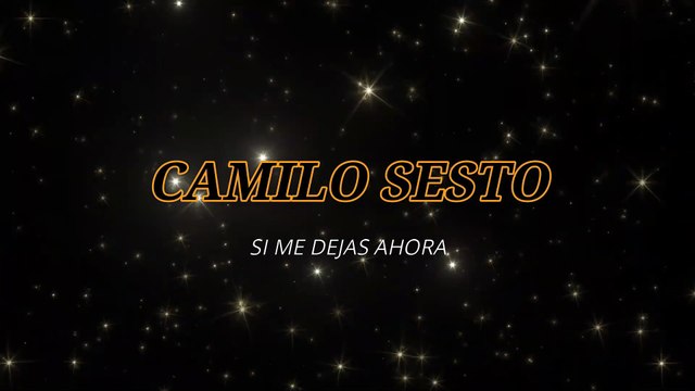 Camilo Sesto - Si me dejas ahora (KARAOKE)