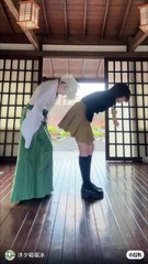 dance with a cute girls