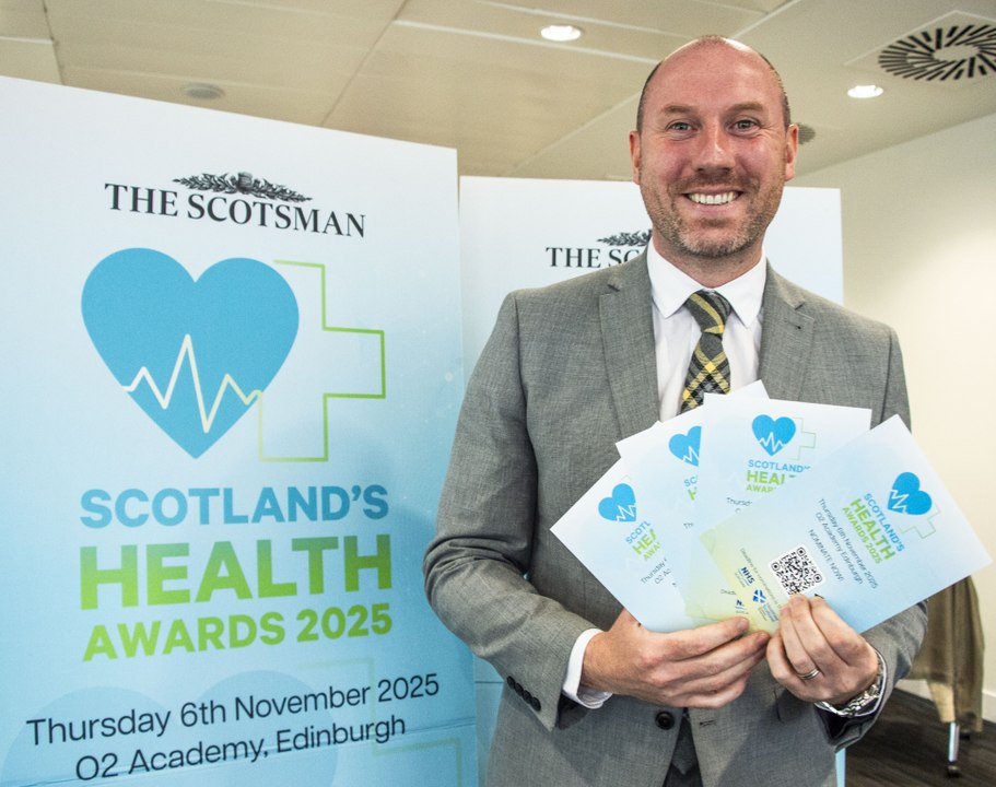 Rachel Amery with Cabinet Secretary for Health and Social Care,  Neil Gray launching The Scotsman Health Awards 2025