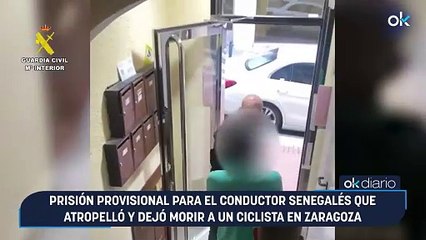 Prisión provisional para el conductor senegalés que atropelló y dejó morir a un ciclista en Zaragoza