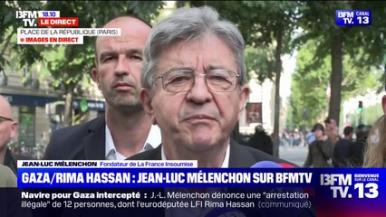 Madleen: "Ces gens se sont embarqués pour tâcher de briser le blocus et le martyr de la population de Gaza", assure Jean-Luc Mélenchon