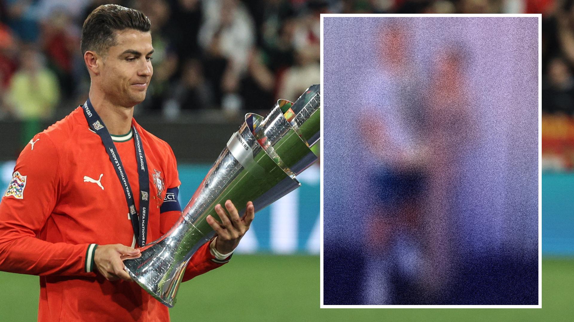 Reacción al gol de Cristiano Ronaldo en Nations League
