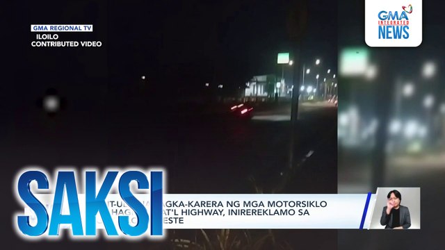 Paulit-ulit na pagkakarera ng mga motorsiklo sa bahagi ng nat'l highway, inirereklamo | Saksi