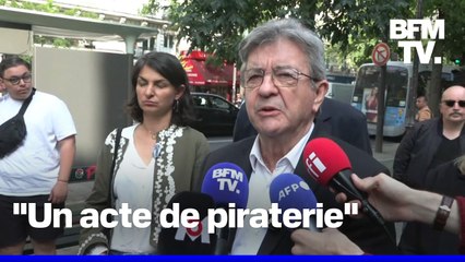 La réaction de Jean-Luc Mélenchon après l'interception par Israël d'un bateau pour Gaza