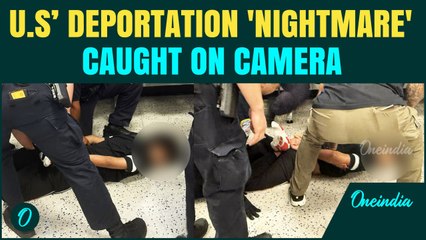 Indian Student Handcuffed And Pinned To Ground At Newark Airport Before Deportation | India-U.S