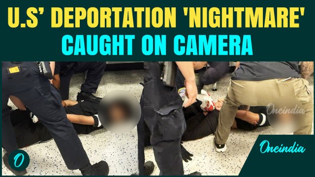 Indian Student Handcuffed And Pinned To Ground At Newark Airport Before Deportation | India-U.S
