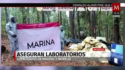 Cae red criminal en Michoacán: aseguran 42 toneladas de metanfetamina y desmantelan 5 laboratorios