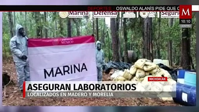 Cae red criminal en Michoacán: aseguran 42 toneladas de metanfetamina y desmantelan 5 laboratorios