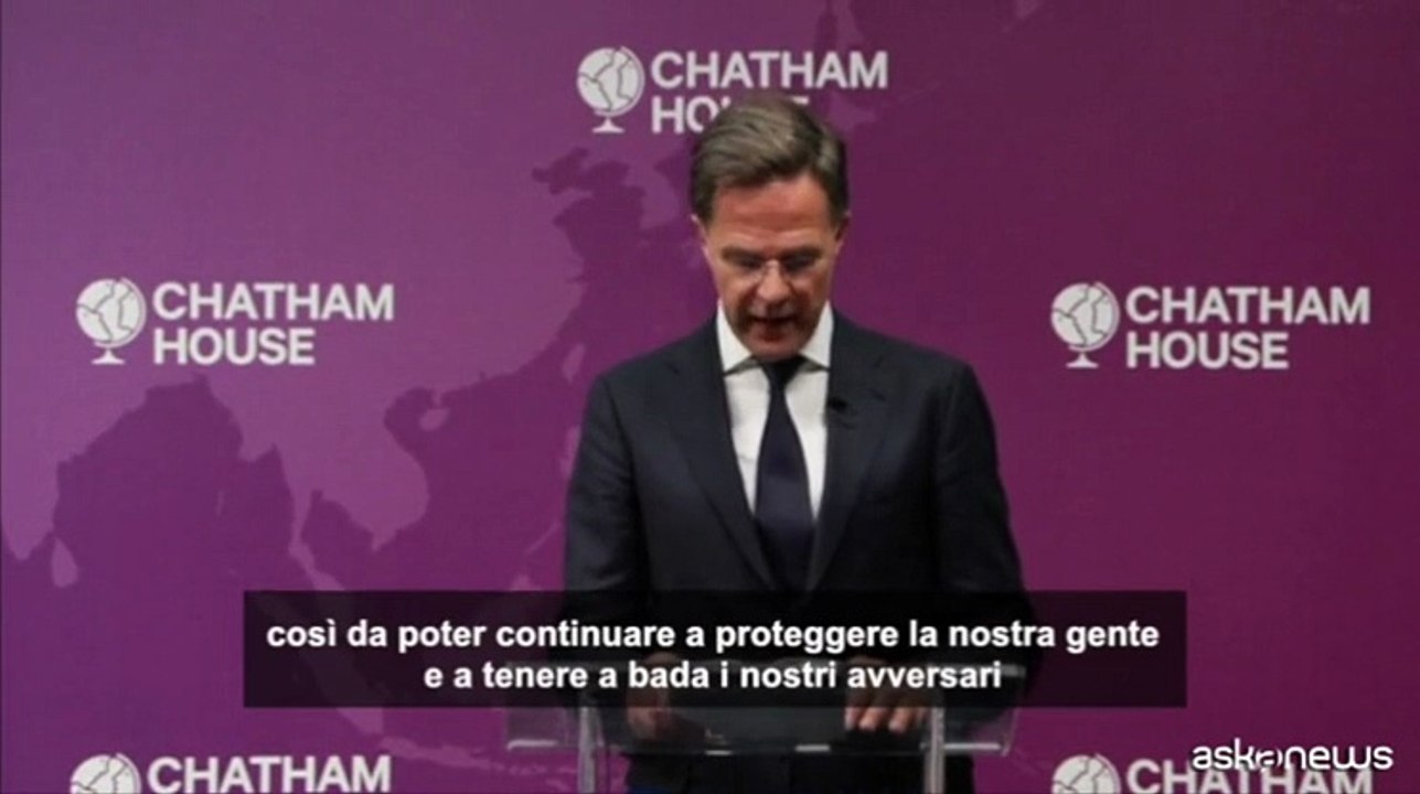 Rutte (Nato): aumentare del 400% spese difesa aerea e antimissilistica