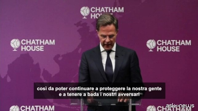 Rutte (Nato): aumentare del 400% spese difesa aerea e antimissilistica