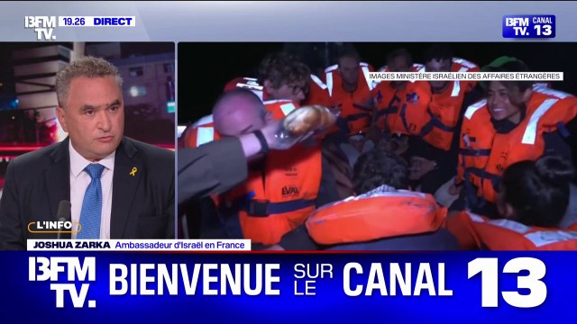 Bateau pour Gaza intercepté: l'ambassadeur d'Israël en France Joshua Zarka assure que les 12 militants sont déjà au port d'Ashdod