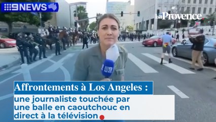 Affrontements à Los Angeles : une journaliste touchée par balle en direct à la télévision