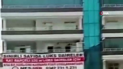 Temizlik yaparken 7. kattan düşen bina görevlisi hayatını kaybetti