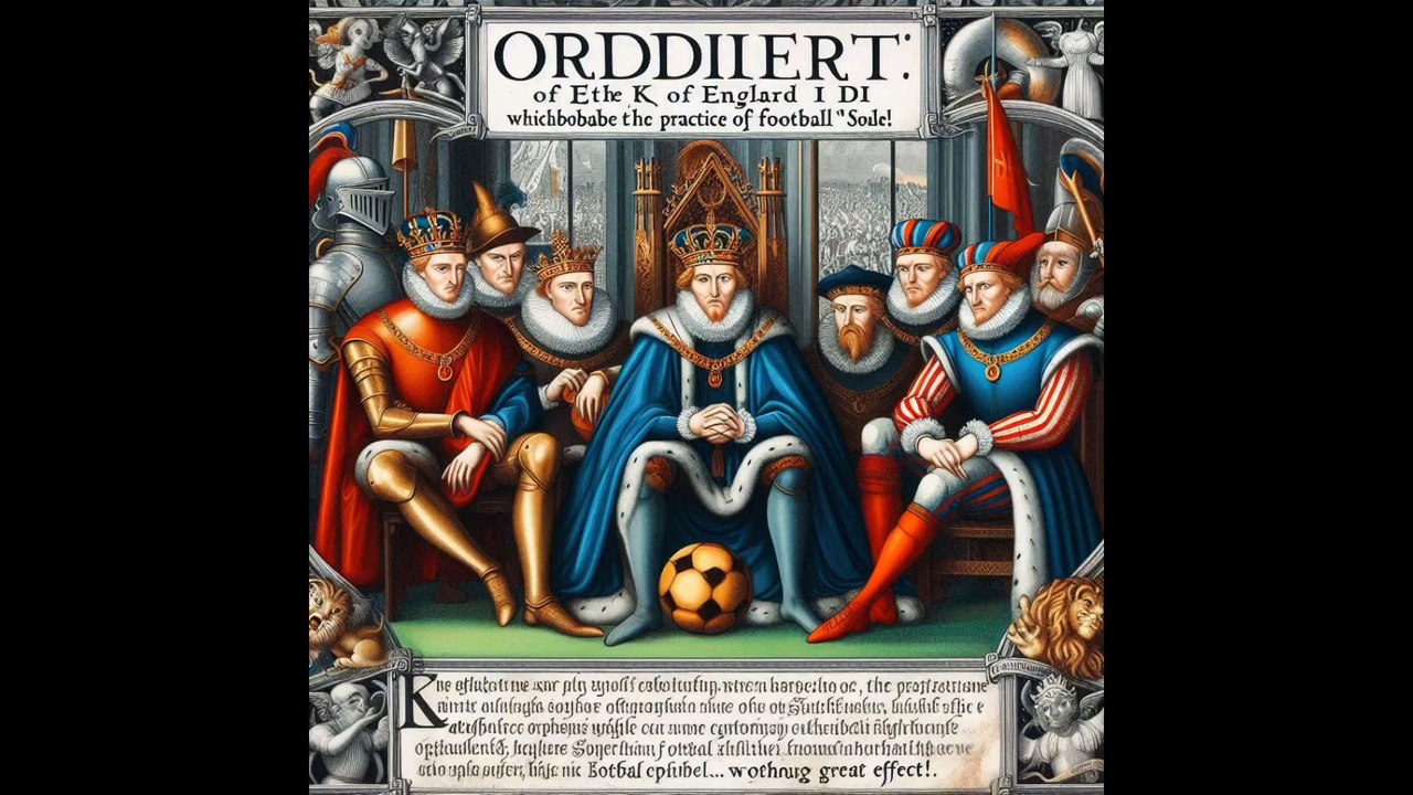Saviez-vous, il y a 660 ans :  : ordonnance du roi d’Angleterre Édouard III qui interdit la pratique du football (soule)… sans grands effets!#encychrono25 #sport #football
