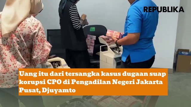 Kejagung Sita Uang Djuyamto hakim penerima suap korupsi izin CPO