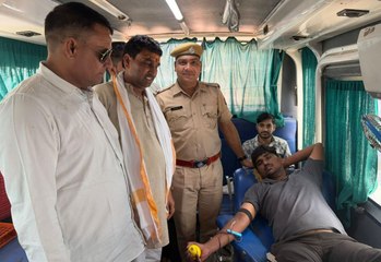 45 डिग्री सेल्सियस पर 58 यूनिट रक्तदान, ग्रामीणों के उत्साह के आगे नतमस्तक तापमान