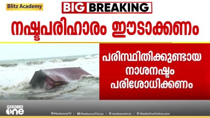 'കപ്പൽ അപകടത്തിൽ പരിസ്ഥിതിക്കുണ്ടായ നാശനഷ്ടം പരിശോധിക്കണം, നഷ്ടം കമ്പനിയിൽനിന്ന് തിരിച്ചുപിടിക്കണം'