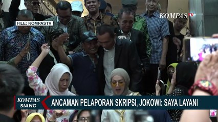 Jawaban Santai Jokowi soal Ancaman Pelaporan Skripsi, Proses Hukum Siap Dijalani
