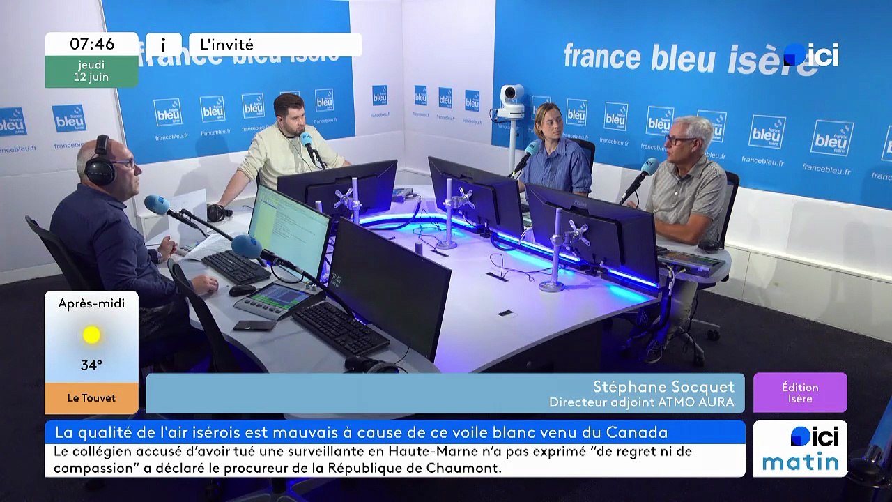 Voile blanc des fumées du Canada avec ATMO Auvergne-Rhône-Alpes