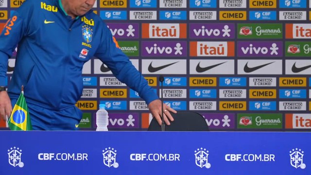 ANCELOTTI, COLETIVA DE IMPRENSA DA SELEÇÃO BRASILEIRA antes da partida contra Paraguay