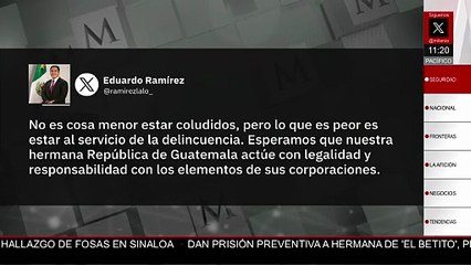Eduardo Ramírez pide a Guatemala actuar con legalidad tras enfrentamientos en la frontera