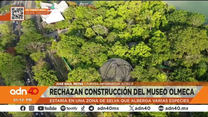 Marchan en Villahermosa contra la construcción del Museo Nacional Olmeca
