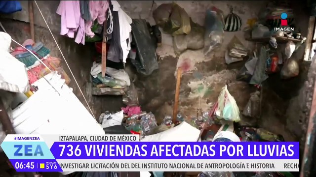 Lluvias en la CDMX: 736 viviendas de Iztapalapa resultaron afectadas