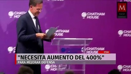 “La alianza necesita un aumento del 400% para defensa aérea”: afirma Mark Rutte, jefe de la OTAN