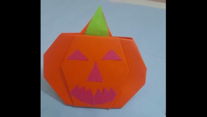 How to Make a Paper Pumpkin | Easy Halloween Origami Craft