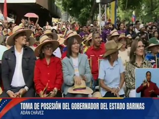 Juramentación de Adán Chávez como gobernador del estado Barinas