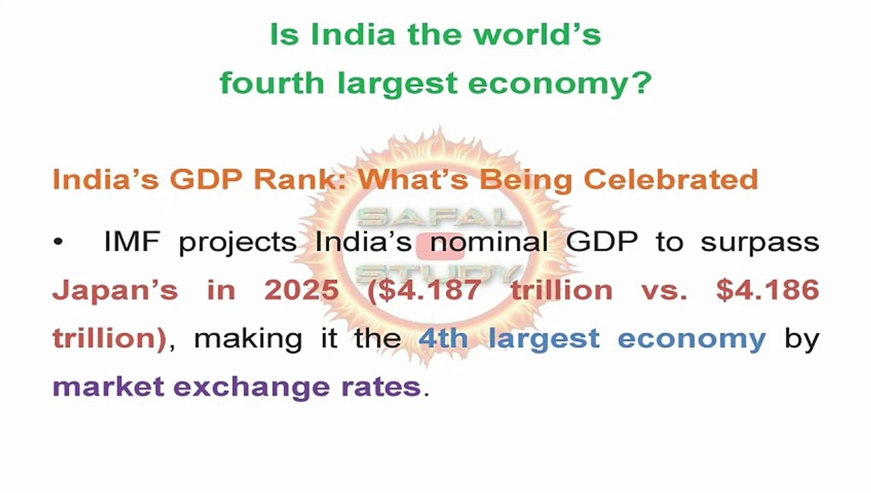 Economy Events - Is India the worlds Fourth largest Economy