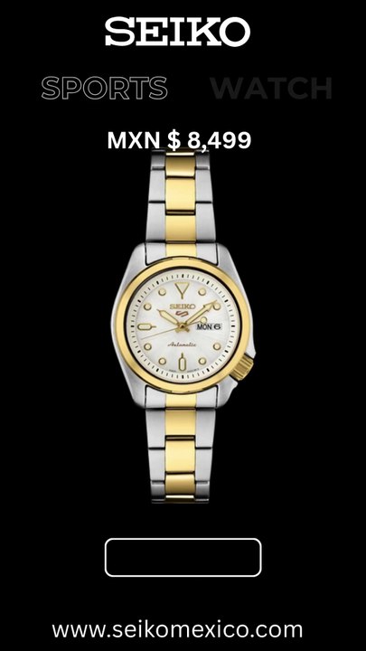 Seiko SRE004 – Elegancia Compacta en Rosa Dorado | Seiko 5 Sports México