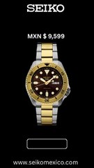 Seiko SRPK24 – El Poder del Dorado | Seiko 5 Sports México