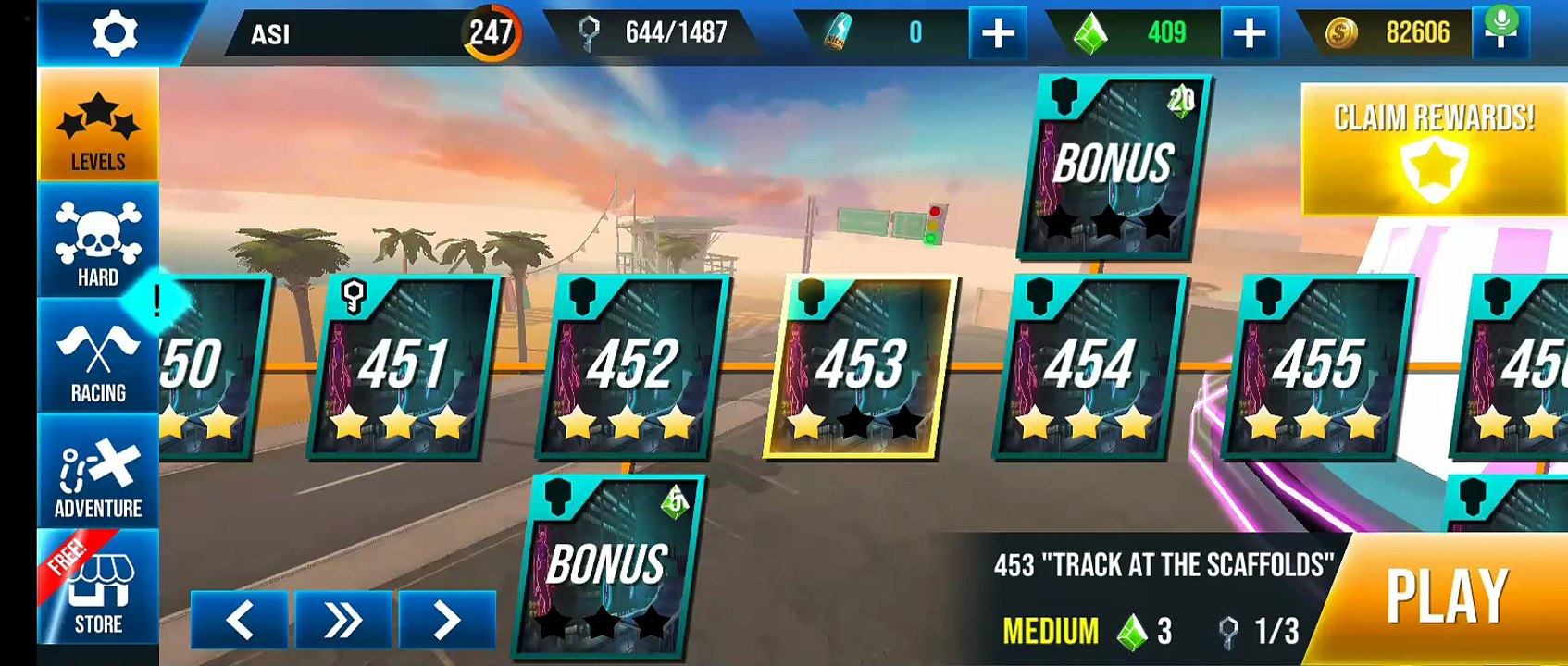 Stunt Car Extreme Level 453 "TRACK AT THE SCAFFOLDS"