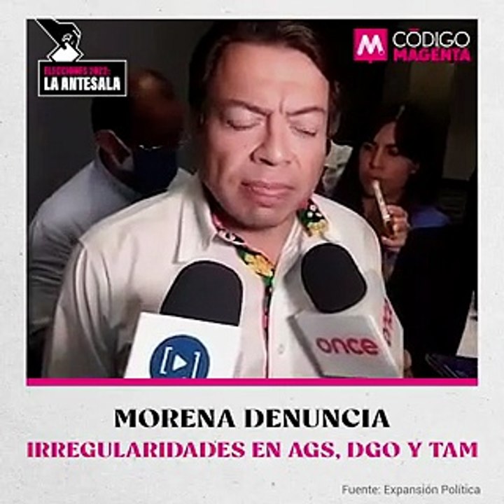 Morena denuncia irregularidades en Aguascalientes, Durango y Tamaulipas