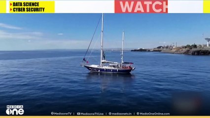 ഇസ്രായേൽ നാവികസേന തട്ടിയെടുത്ത ഫ്രീഡം ​ഫ്ളോട്ടില കപ്പൽ അഷ്ദോദ്​ തുറമുഖത്ത്​