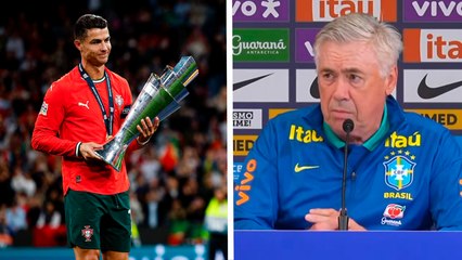 Ancelotti se deshace en halagos ante Cristiano Ronaldo tras salir campeón de la Nations League con Portugal