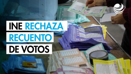 Rechazan recuento de los votos