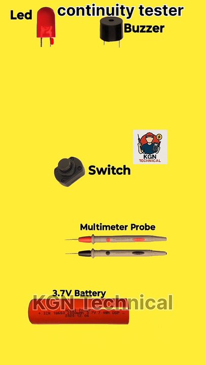 how to make continuity Tester circuit diagram | #shorts  #circuitdiagram