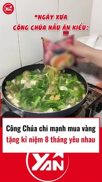Công chúa chi mạnh tiền mua vàng kỉ niệm 8 tháng yêu nhau