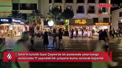 Tuvalet sırasında vahşet! Burnunu ısırıp kopardı