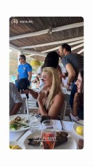 Η Ιωάννα Τούνη στη Μύκονο για φαγητό