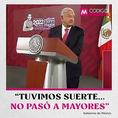 “Tuvimos suerte… no pasó a mayores”