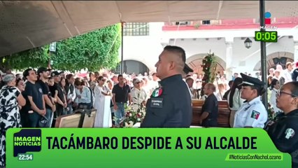 Dan el último adiós al alcalde de Tacámbaro, Michoacán