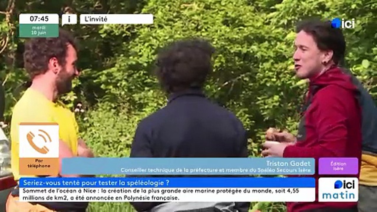 Tristan Godet, du Spéléo Secours Isère