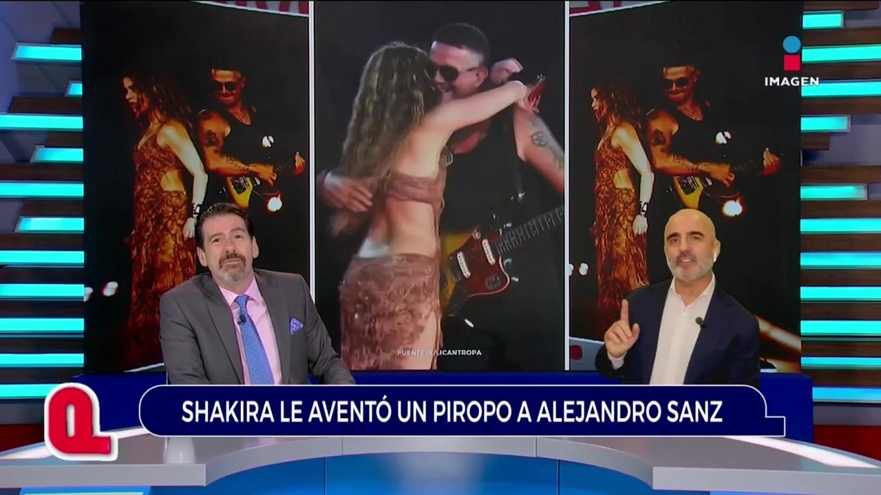 Shakira compartió escenario con Alejandro Sanz