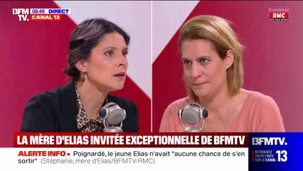 "Il y a un million de jeunes qui peuvent être en danger lorsqu'ils sortent de leur entraînement de foot (...) ils ne peuvent pas mourir, tués par des barbares qui sont armés", déclare la mère d'Elias