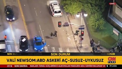 Kaliforniya Valisi Trump'a tepkili: "ABD askeri aç-susuz-uykusuz"