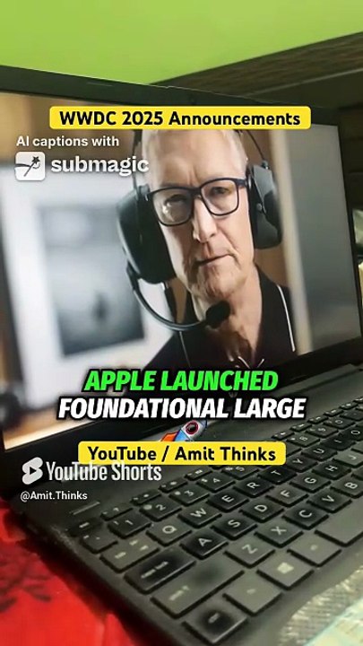 Apple WWDC 2025 live announcements #shorts #apple #appleintelligence #ios26 #amitthinks